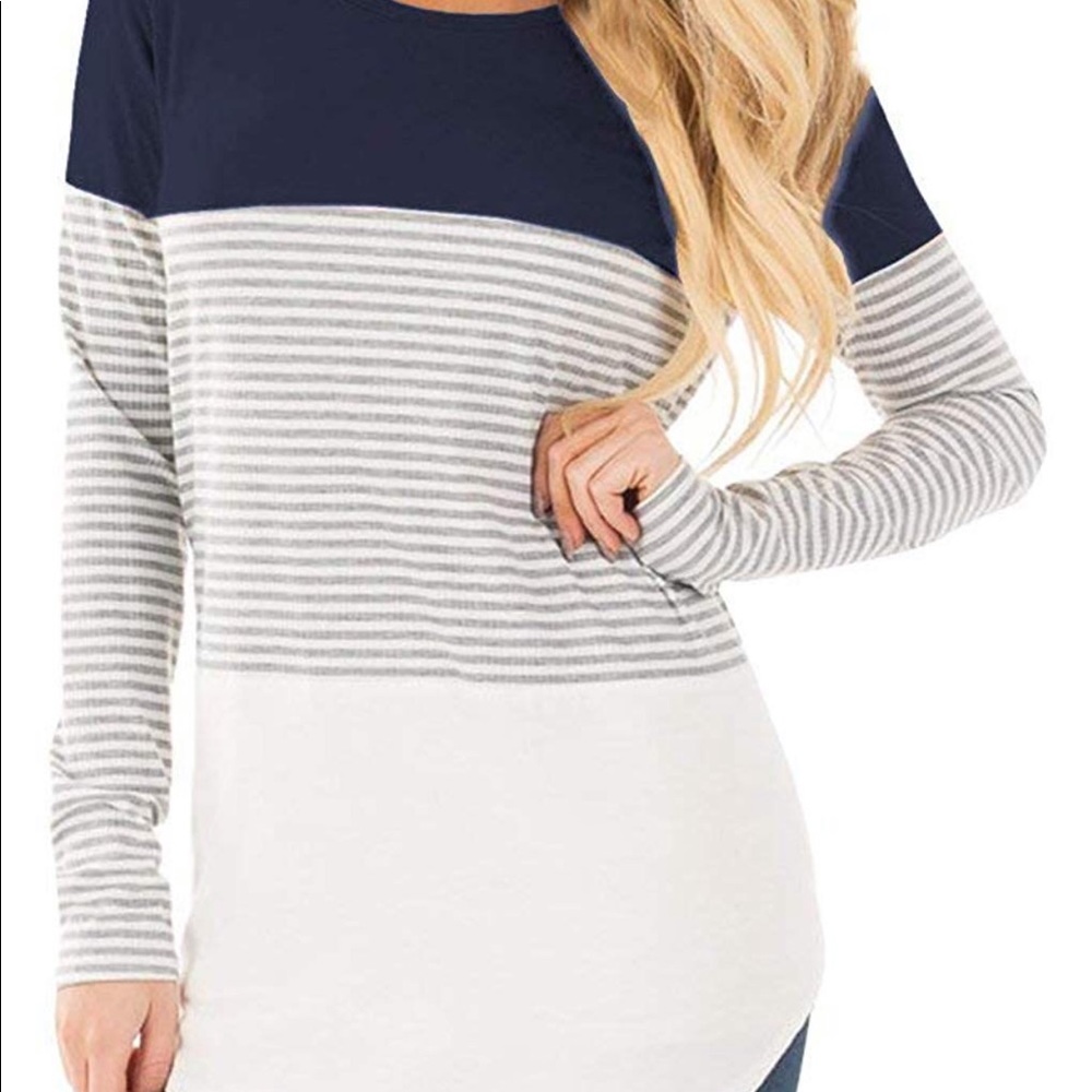 Womens Long Sleeve Cotton T shirt ๐ ๐ - Picture 2 of 4